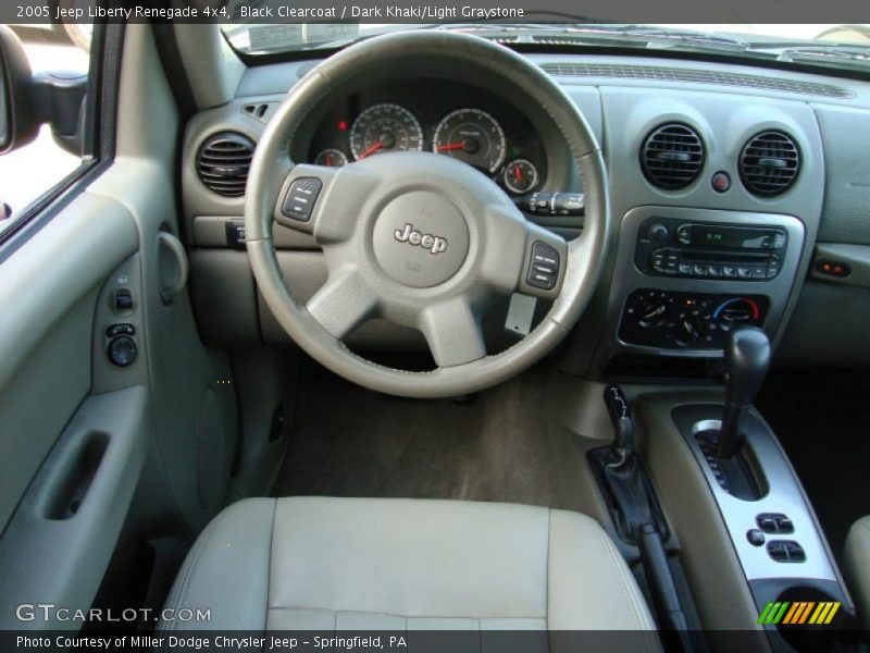 Black Clearcoat / Dark Khaki/Light Graystone 2005 Jeep Liberty Renegade 4x4