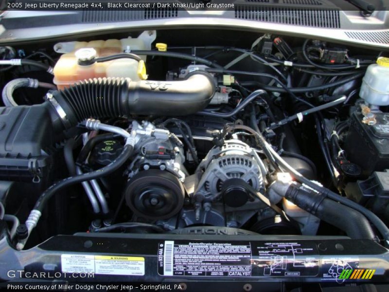 Black Clearcoat / Dark Khaki/Light Graystone 2005 Jeep Liberty Renegade 4x4