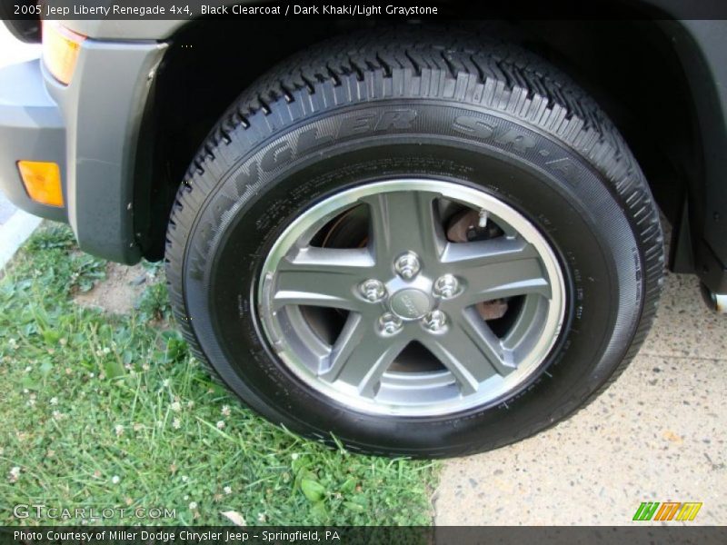 Black Clearcoat / Dark Khaki/Light Graystone 2005 Jeep Liberty Renegade 4x4