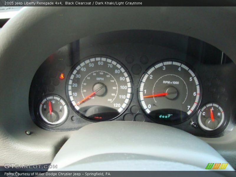 Black Clearcoat / Dark Khaki/Light Graystone 2005 Jeep Liberty Renegade 4x4