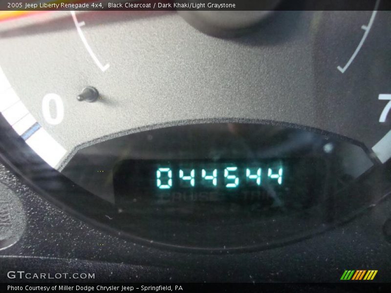 Black Clearcoat / Dark Khaki/Light Graystone 2005 Jeep Liberty Renegade 4x4