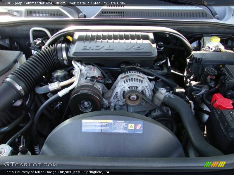 Bright Silver Metallic / Medium Slate Gray 2006 Jeep Commander 4x4