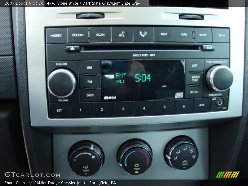 Stone White / Dark Slate Gray/Light Slate Gray 2007 Dodge Nitro SXT 4x4