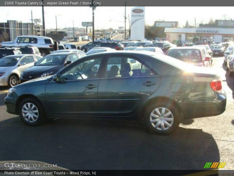 Aspen Green Pearl / Stone Gray 2006 Toyota Camry LE