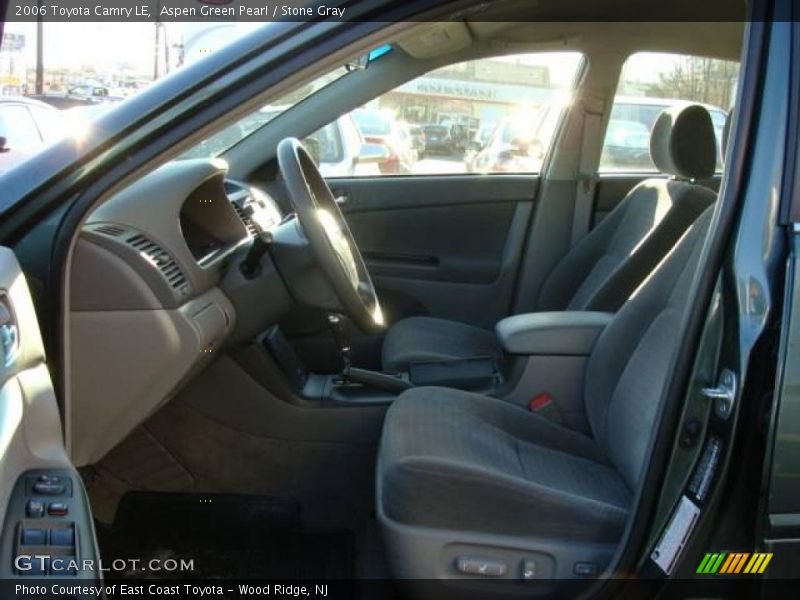 Aspen Green Pearl / Stone Gray 2006 Toyota Camry LE