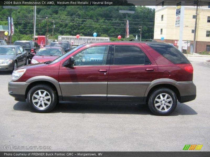 Medium Red Metallic / Neutral Beige 2004 Buick Rendezvous CX AWD