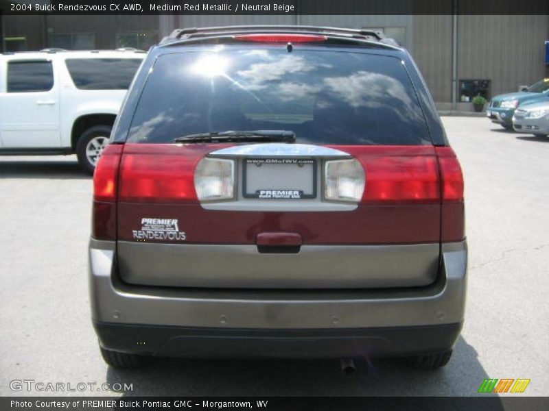 Medium Red Metallic / Neutral Beige 2004 Buick Rendezvous CX AWD