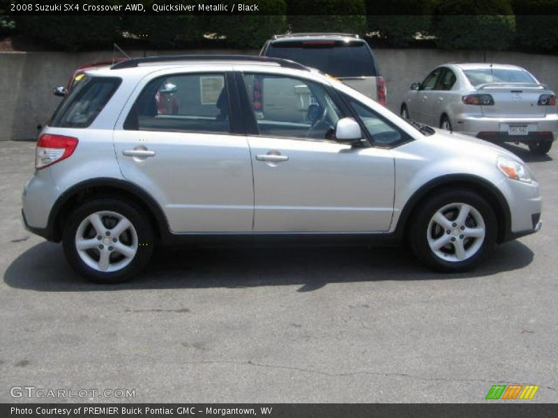 Quicksilver Metallic / Black 2008 Suzuki SX4 Crossover AWD