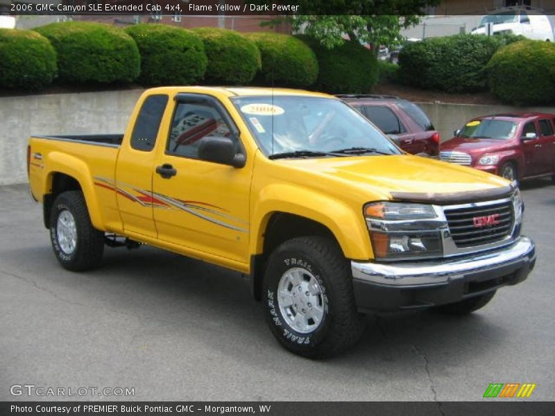 Flame Yellow / Dark Pewter 2006 GMC Canyon SLE Extended Cab 4x4