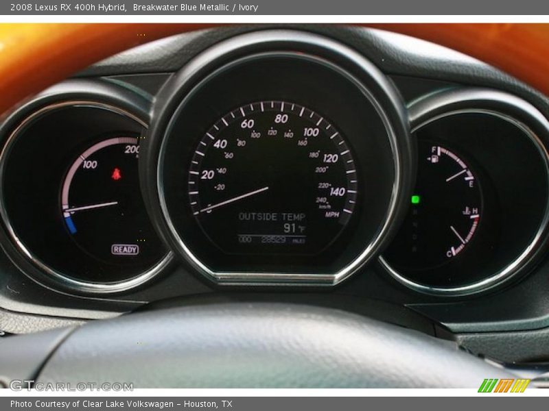 Breakwater Blue Metallic / Ivory 2008 Lexus RX 400h Hybrid
