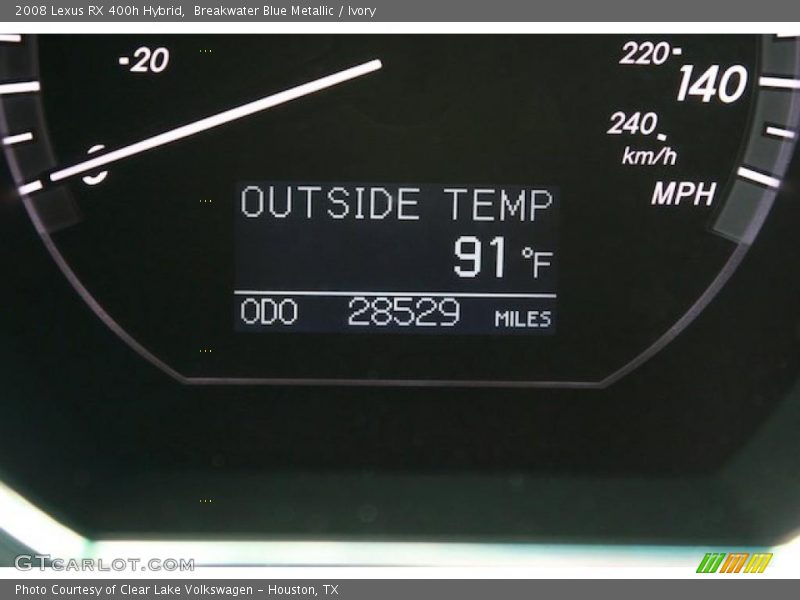 Breakwater Blue Metallic / Ivory 2008 Lexus RX 400h Hybrid
