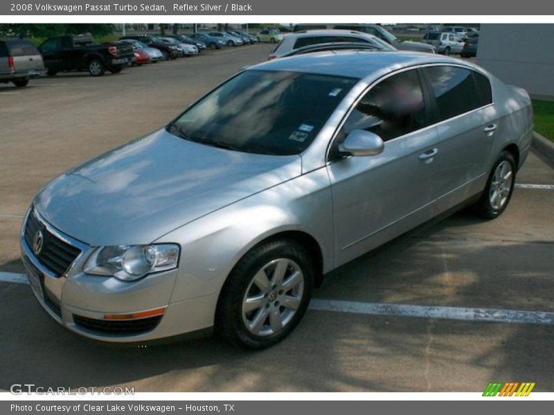 Reflex Silver / Black 2008 Volkswagen Passat Turbo Sedan
