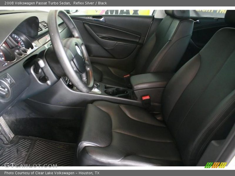 Reflex Silver / Black 2008 Volkswagen Passat Turbo Sedan