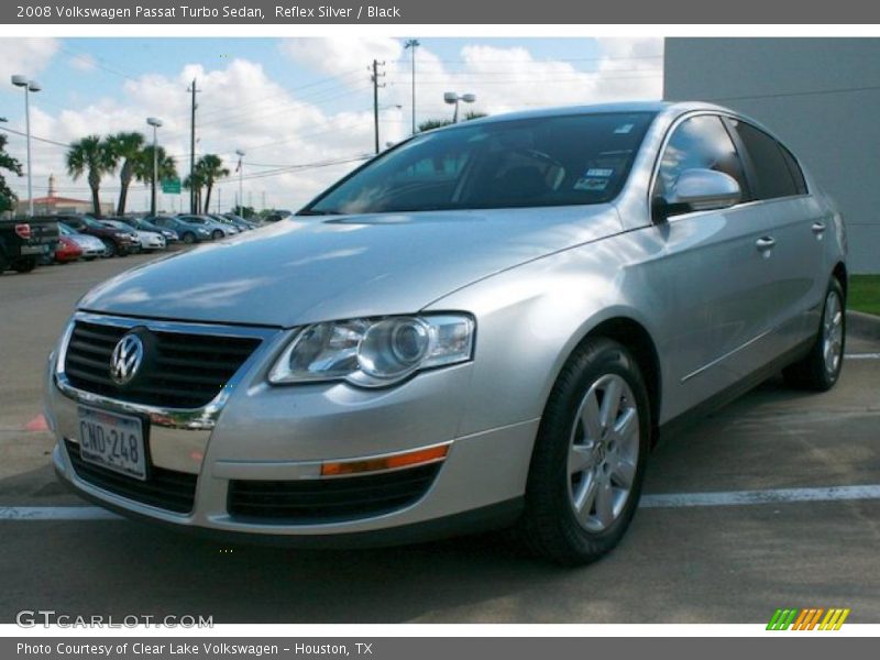 Reflex Silver / Black 2008 Volkswagen Passat Turbo Sedan