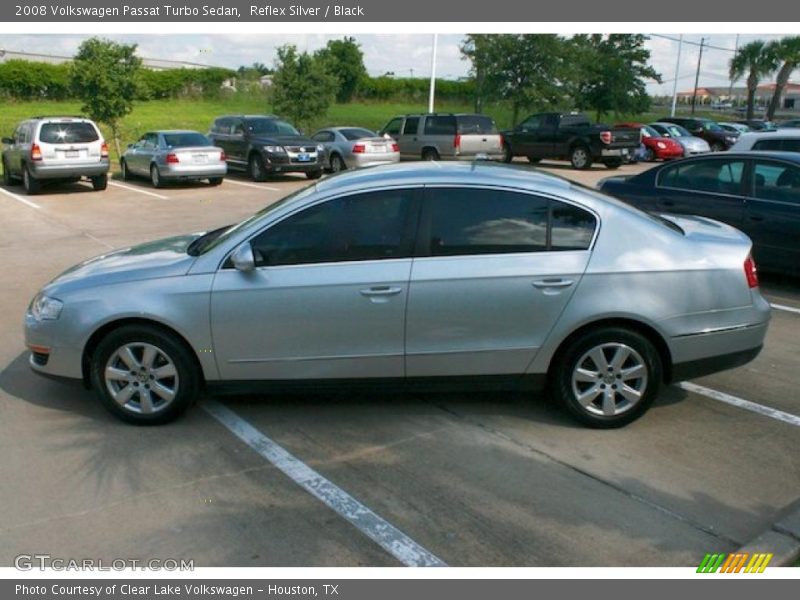 Reflex Silver / Black 2008 Volkswagen Passat Turbo Sedan