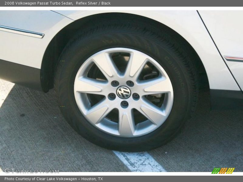 Reflex Silver / Black 2008 Volkswagen Passat Turbo Sedan