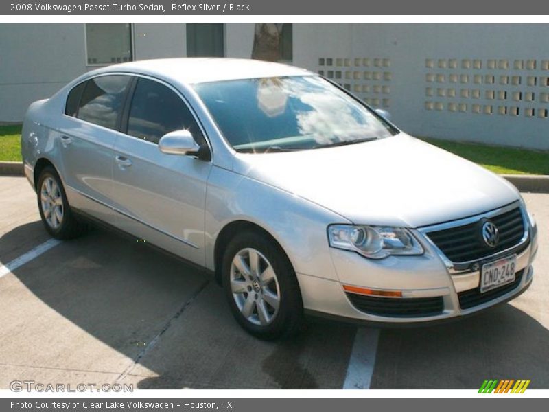 Reflex Silver / Black 2008 Volkswagen Passat Turbo Sedan