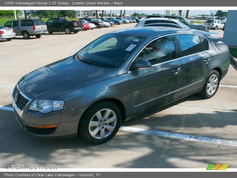Granite Green Metallic / Black 2006 Volkswagen Passat 2.0T Sedan