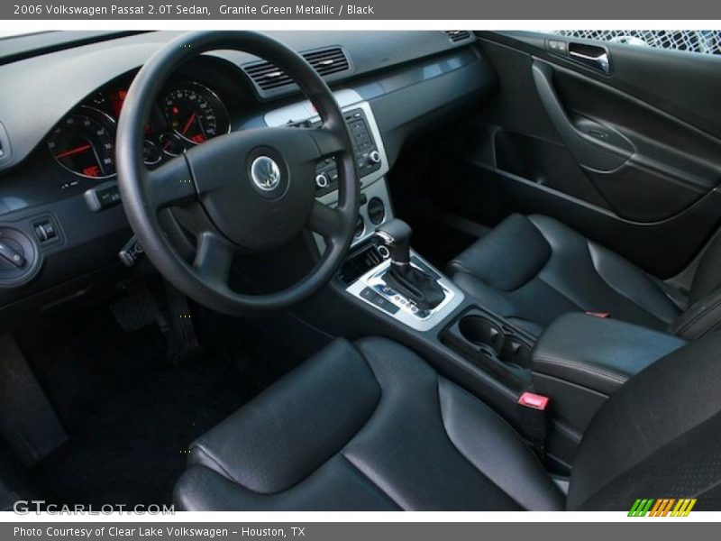 Granite Green Metallic / Black 2006 Volkswagen Passat 2.0T Sedan