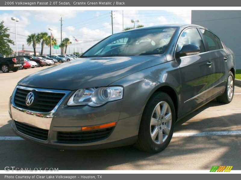 Granite Green Metallic / Black 2006 Volkswagen Passat 2.0T Sedan