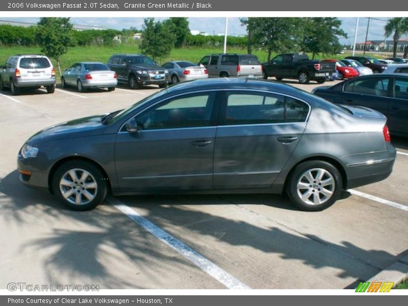 Granite Green Metallic / Black 2006 Volkswagen Passat 2.0T Sedan