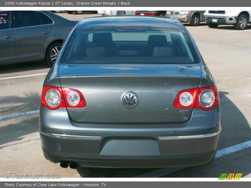 Granite Green Metallic / Black 2006 Volkswagen Passat 2.0T Sedan