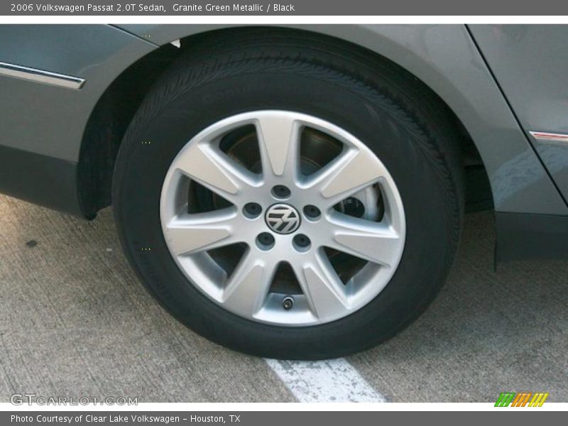 Granite Green Metallic / Black 2006 Volkswagen Passat 2.0T Sedan