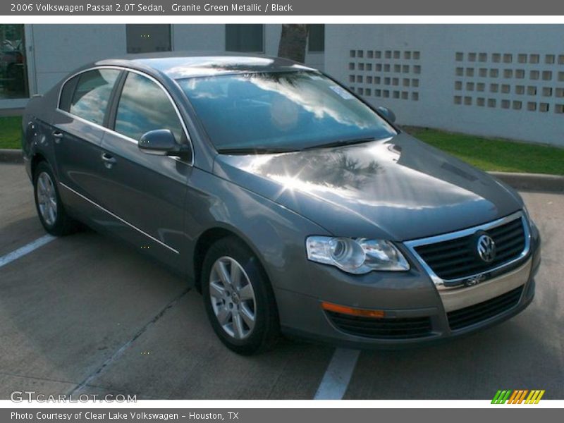 Granite Green Metallic / Black 2006 Volkswagen Passat 2.0T Sedan