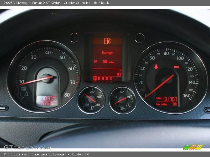 Granite Green Metallic / Black 2006 Volkswagen Passat 2.0T Sedan