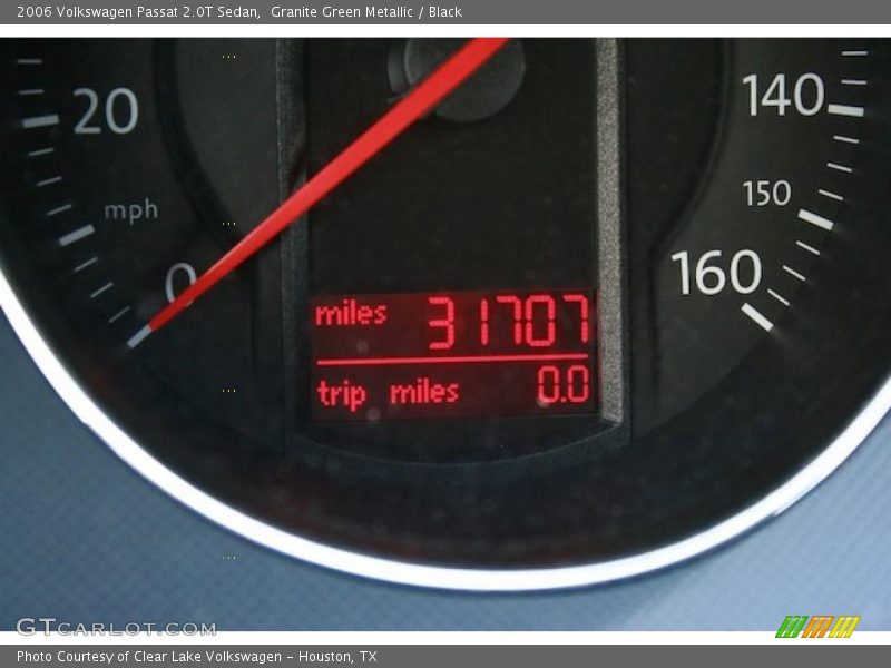 Granite Green Metallic / Black 2006 Volkswagen Passat 2.0T Sedan