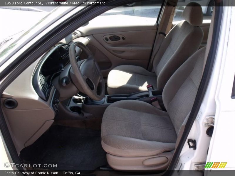 Vibrant White / Medium Parchment 1998 Ford Contour SE