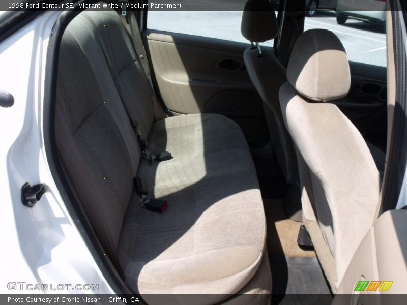 Vibrant White / Medium Parchment 1998 Ford Contour SE