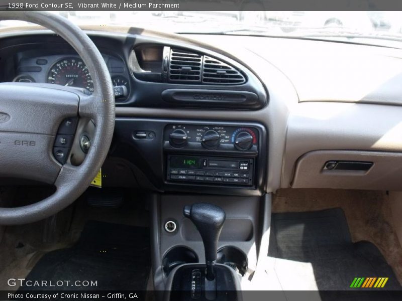 Vibrant White / Medium Parchment 1998 Ford Contour SE