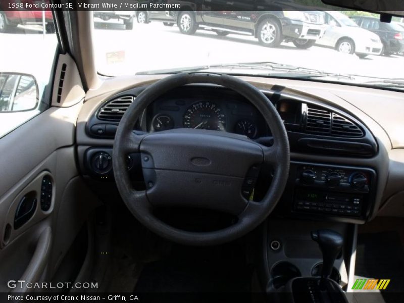 Vibrant White / Medium Parchment 1998 Ford Contour SE