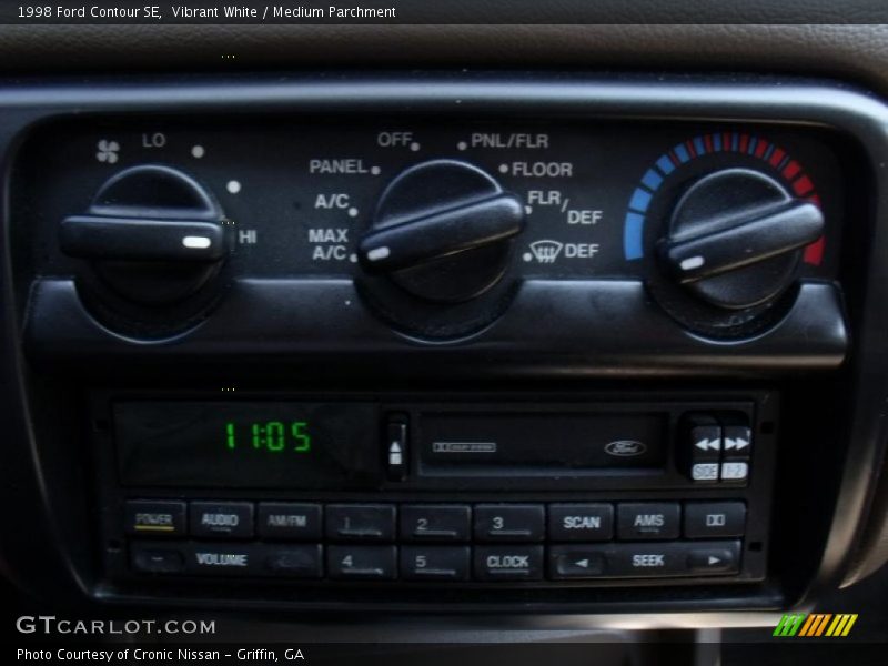 Vibrant White / Medium Parchment 1998 Ford Contour SE