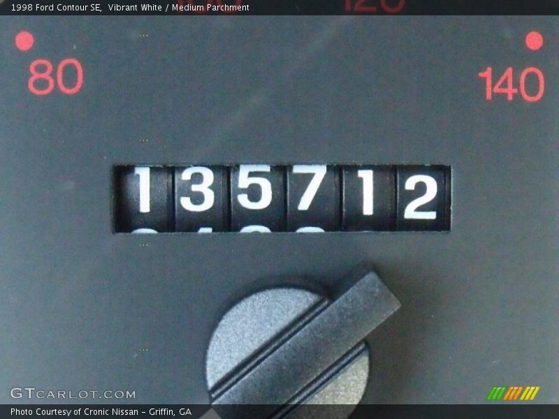 Vibrant White / Medium Parchment 1998 Ford Contour SE
