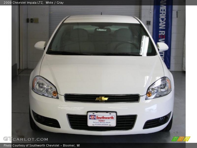 White / Gray 2009 Chevrolet Impala LTZ