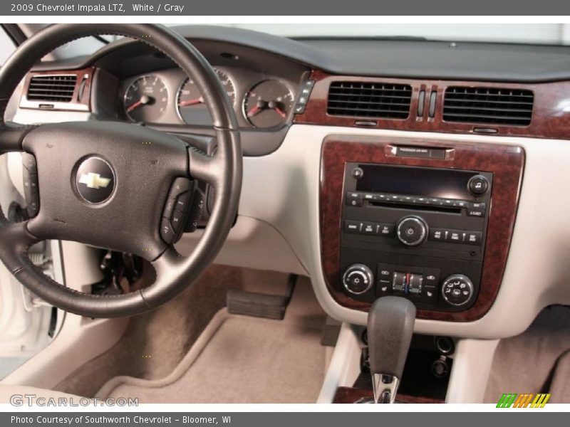 White / Gray 2009 Chevrolet Impala LTZ
