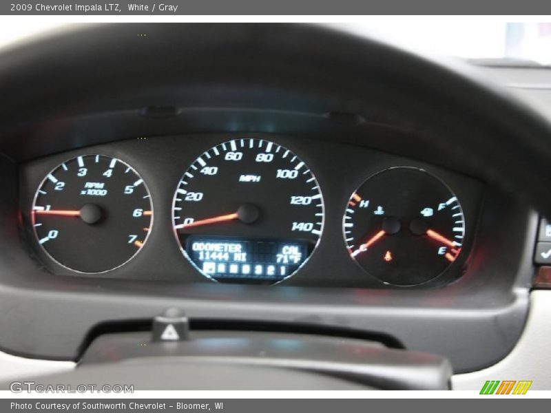 White / Gray 2009 Chevrolet Impala LTZ