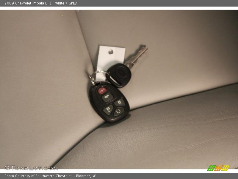 White / Gray 2009 Chevrolet Impala LTZ