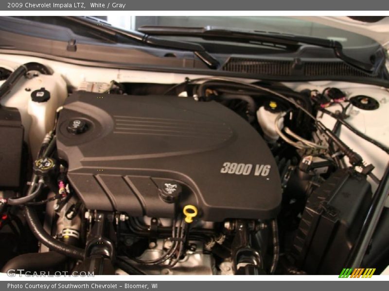 White / Gray 2009 Chevrolet Impala LTZ