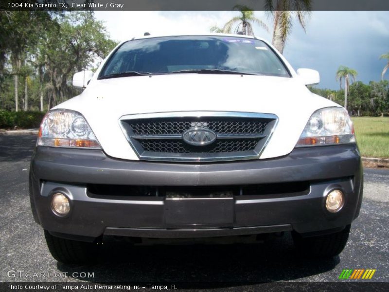 Clear White / Gray 2004 Kia Sorento EX
