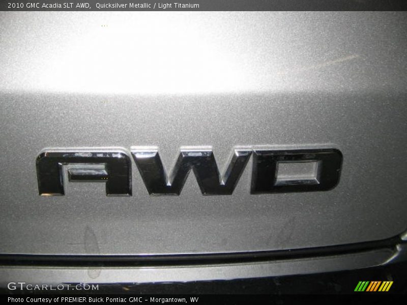 Quicksilver Metallic / Light Titanium 2010 GMC Acadia SLT AWD