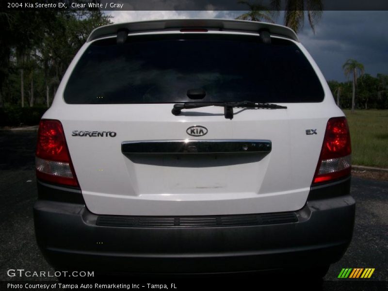 Clear White / Gray 2004 Kia Sorento EX