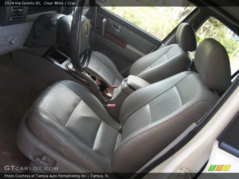 Clear White / Gray 2004 Kia Sorento EX