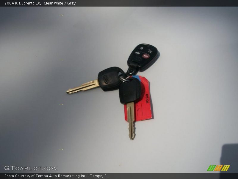 Clear White / Gray 2004 Kia Sorento EX