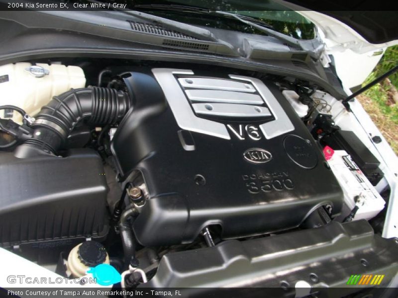 Clear White / Gray 2004 Kia Sorento EX