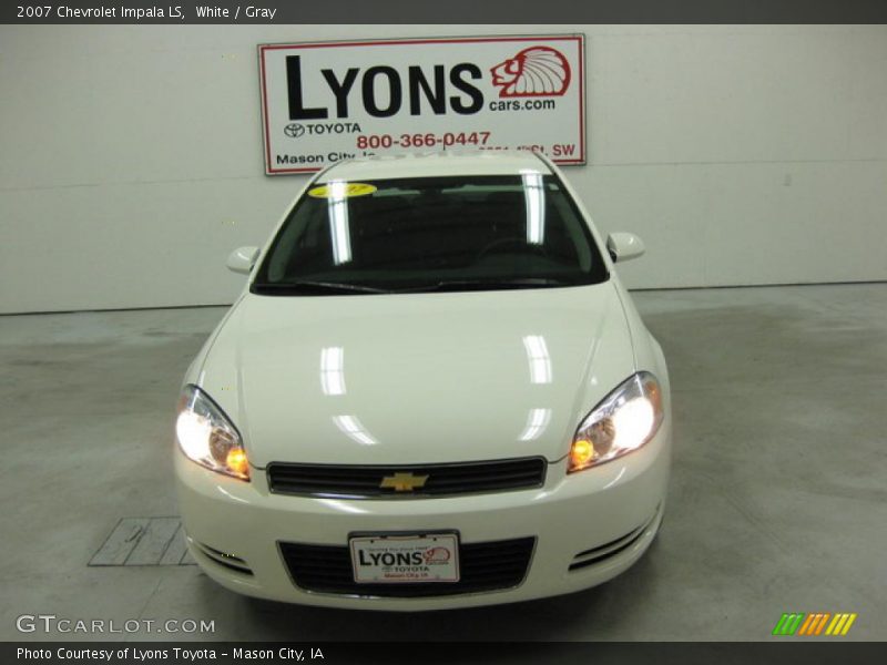 White / Gray 2007 Chevrolet Impala LS