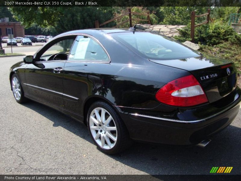 Black / Black 2007 Mercedes-Benz CLK 350 Coupe