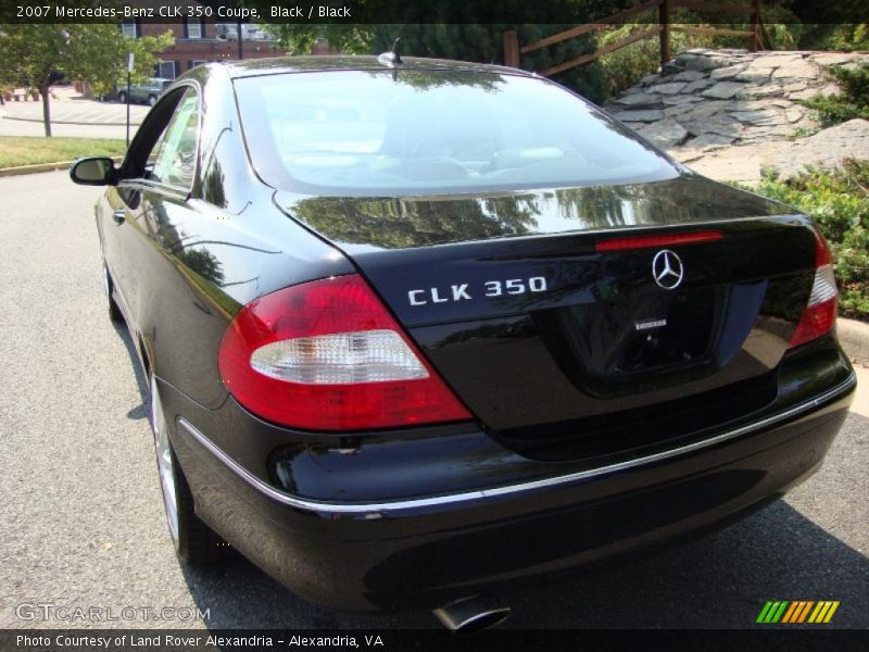 Black / Black 2007 Mercedes-Benz CLK 350 Coupe